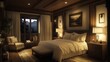 © afif - Luxurious Mountain View Bedroom Interior Design
