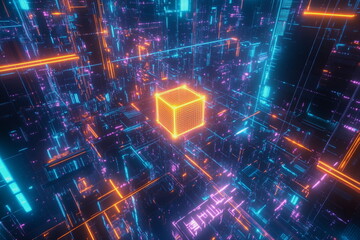 Virtual information flows. Digital information, artificial intelligence from the inside