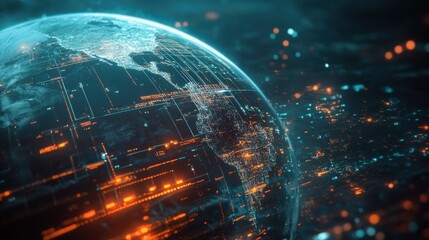 Poster - Tech and data processing on a global scale picture