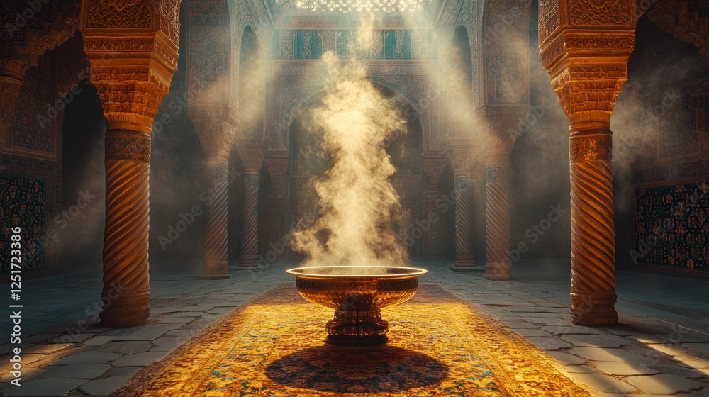 Palace Hammam Steam, Interior, Sunlight, Ritual, Relaxation Stock Photo ...