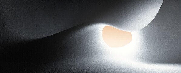 Poster - Black White Gradient Abstract Minimalist Background Texture Design Dynamic Poster Wallpaper