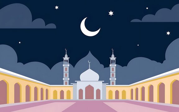 Eid mubarak islamic greetings background Elegance Islamic Celebration Card