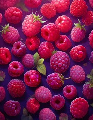 Wall Mural - Frische Himbeeren