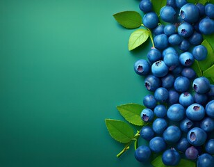 Wall Mural - Frische Blaubeeren