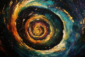 Wall Mural - Radiant Color Storm – High-Impact Swirl for Marketing & Design