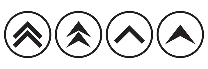 Aufkleber - swipe up icon set. up arrow button symbol. swipe up icons for social media stories. scroll pictogram