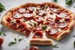 © CreativeDream - Hot and Fresh Pizza, High-Quality Ingredients, Offering an Irresistible Flavor in Every Bite | Generative AI
