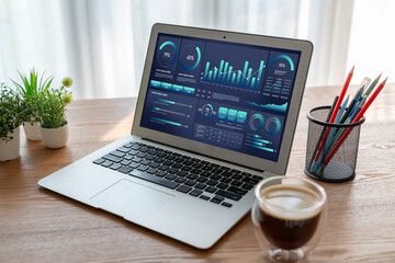 Poster - business data dashboard provide business intelligence analytic for marketing strategy planning snugl