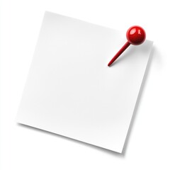 blank note with pin
