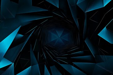 abstract close-up of a glowing blue digital circuit board, showcasing intricate connections and tech