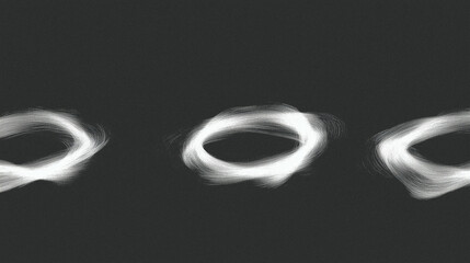 Fototapete - Abstract white swirls on dark background