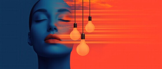 Poster - Transformative light art display urban setting digital artwork contemporary environment abstract viewpoint