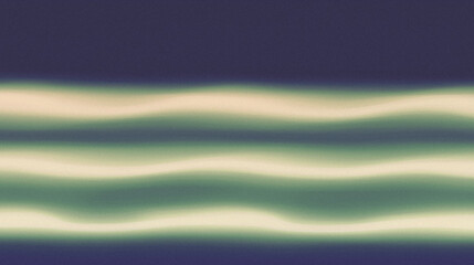 Fototapete - Abstract wavy lines on dark background in vivid green and blue gradient