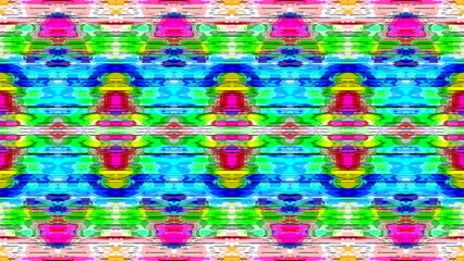 Poster - Abstract Colorful Geometric Pattern For Background  concept