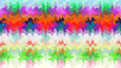 Poster - Abstract Colorful Wavy Pattern Or Background 