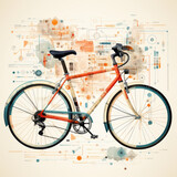 rower- grafika