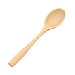 © Andrey - A cut out image of a light brown wooden spoon against a transparent background.