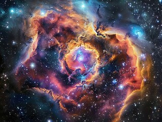 Wall Mural - background of galaxy and stars