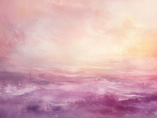 Aufkleber - soft pastel pink and purple abstract texture background with subtle waves and warm, dreamy atmosphere. gentle blending of colors creates serene and calming effect