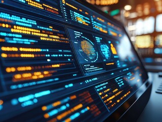 Digital Data Streams Flowing Fast