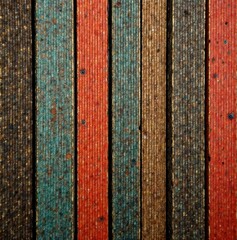 Wall Mural - Reclamed bourbon barrel staves, rustic texture close-up , antique, handcrafted, material