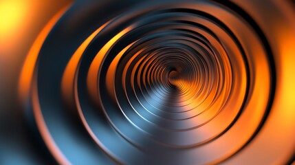 Wall Mural - A series of concentric circles that change shape, creating a dynamic, pulsing illusion.