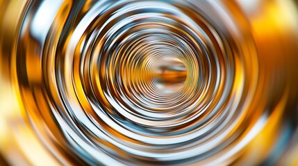 Wall Mural - A series of concentric circles distorting in a continuous motion, creating a dizzying effect.