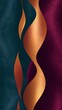 © InfiniteBackdrops - Abstract Velvet Waves: A captivating abstract composition featuring three velvety swathes in vibrant teal, copper and burgundy. The smooth, undulating shapes create a mesmerizing visual rhythm.