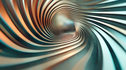 Wall Mural - A twisting set of horizontal lines that seem to bend and move, creating a fluid optical illusion.