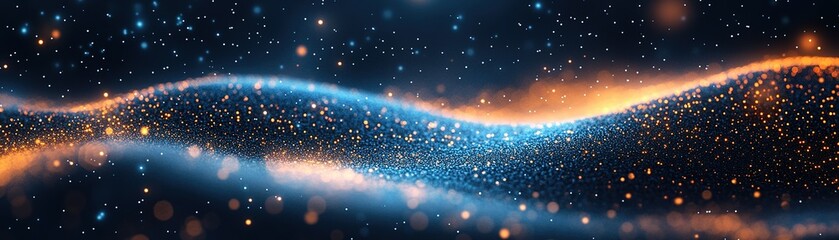 Poster - Dynamic light waves abstract background digital artwork vibrant colors close-up ethereal beauty