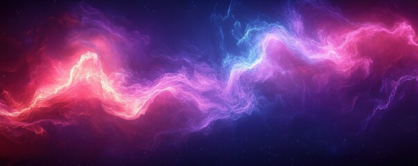 Poster - Dynamic energy waves digital art abstract background colorful atmosphere vibrant viewpoint visual concept