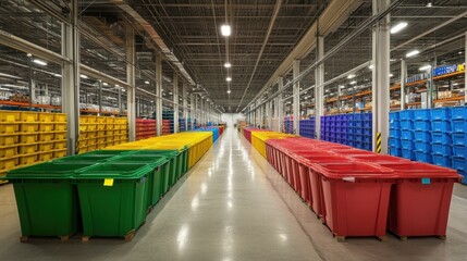 Poster - A color-coded quality control system enhancing lean production efficiency.