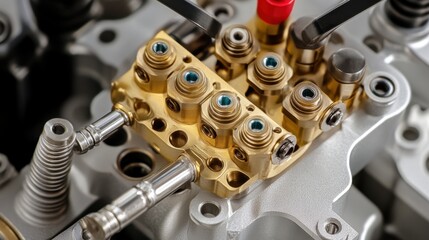 Poster - A high-speed machining center creating aerospace-grade titanium parts.