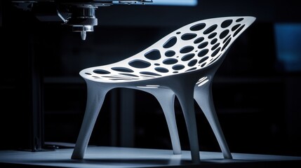 Poster - A precision laser cutting machine shaping a delicate metal structure.