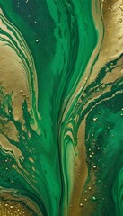 Wall Mural - art texture gold ink fluid green abstract texture abstract grunge paint blue art old green wall ice 