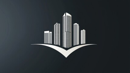 Poster - A sleek and professional logo for a property development company. 