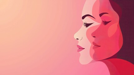 Aufkleber - A sleek International Women's Day banner featuring empowering imagery and minimal text. 