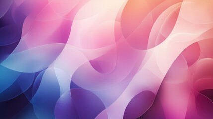 Poster - A subtle abstract International Women's Day design with soft gradients blending into empowering symbols. 
