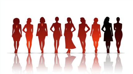 Aufkleber - An empowering International Women's Day vector featuring women in leadership roles. 