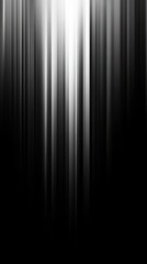 Poster - Abstract black and white vertical light streaks design, modern graphic background concept