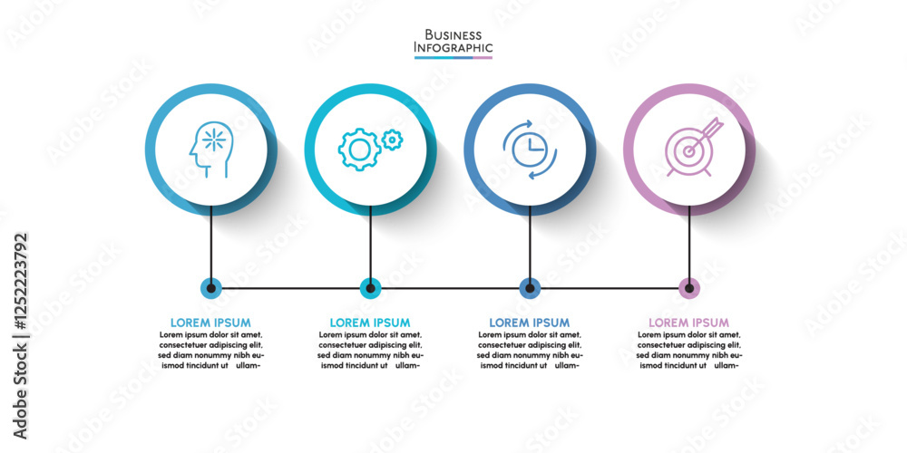 Visualization Timeline Inforgraphic Business data visualization. timeline infographic icons designed for ...