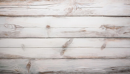Poster - Rustic white wood texture background with weathered wooden planks
