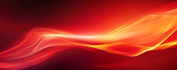 Aufkleber - Abstract red flowing wave pattern, digital art background. Energy and motion concept