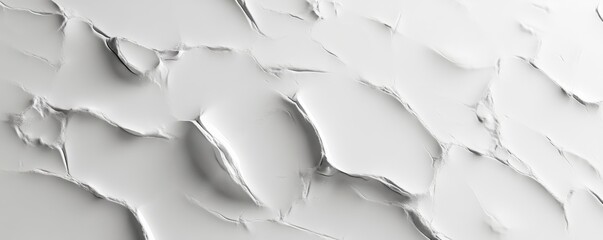 Poster - abstract white textured surface with curved shapes, minimalist design