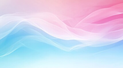 Aufkleber - Abstract pastel gradient with flowing waves, soothing background. Artistic design and tranquility concept