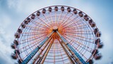 Ferris wheel ride amusement park image outdoor low angle fun experience