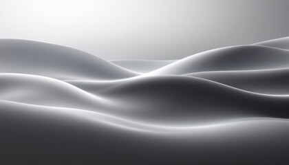 Poster - Abstract undulating shapes in soft light