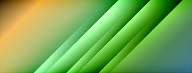 Aufkleber - Dynamic shadow lines with gradient colors geometric background