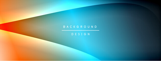 Fototapete - Bright rainbow style color gradient with curve round shape line background. Vector Illustration For Wallpaper, Banner, Illustration, landing page