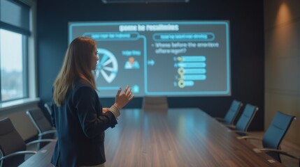 Poster - Professional Presentation in Modern Conference Room Setting